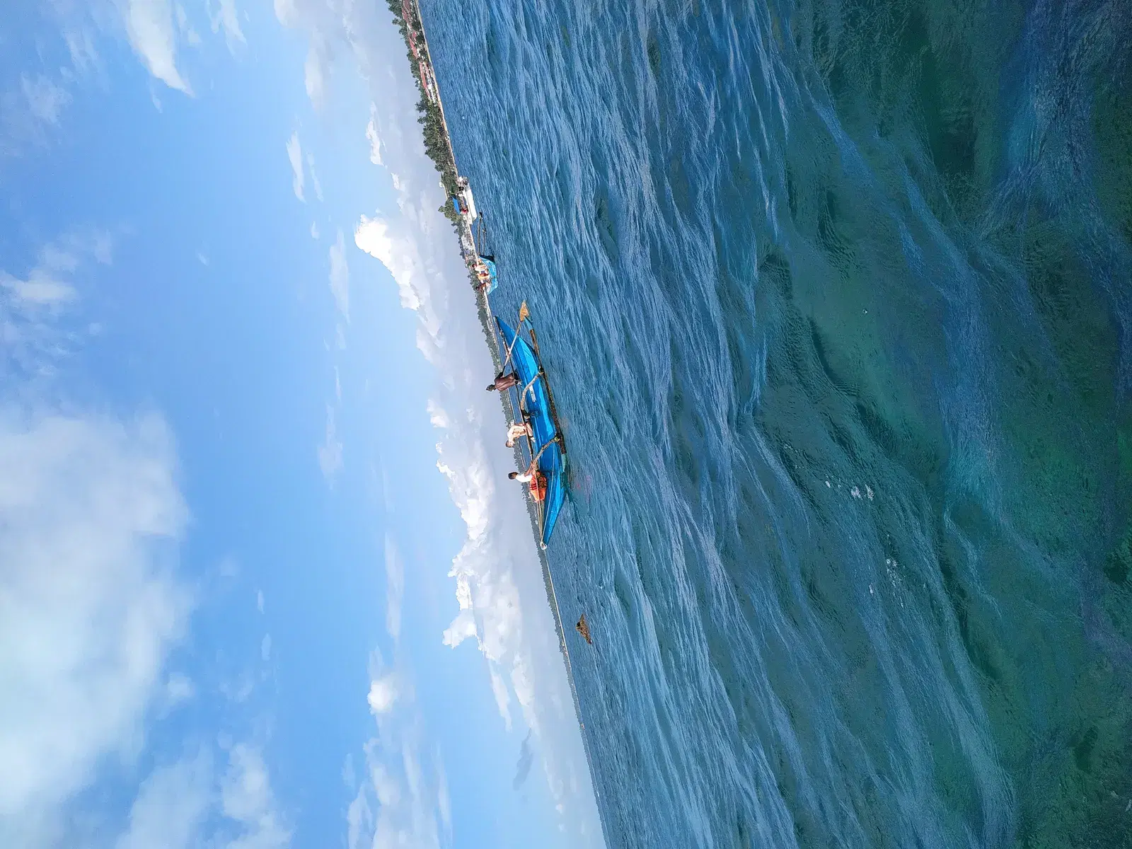 View from a glass-bottom boat ride over the reef at Hikkaduwa