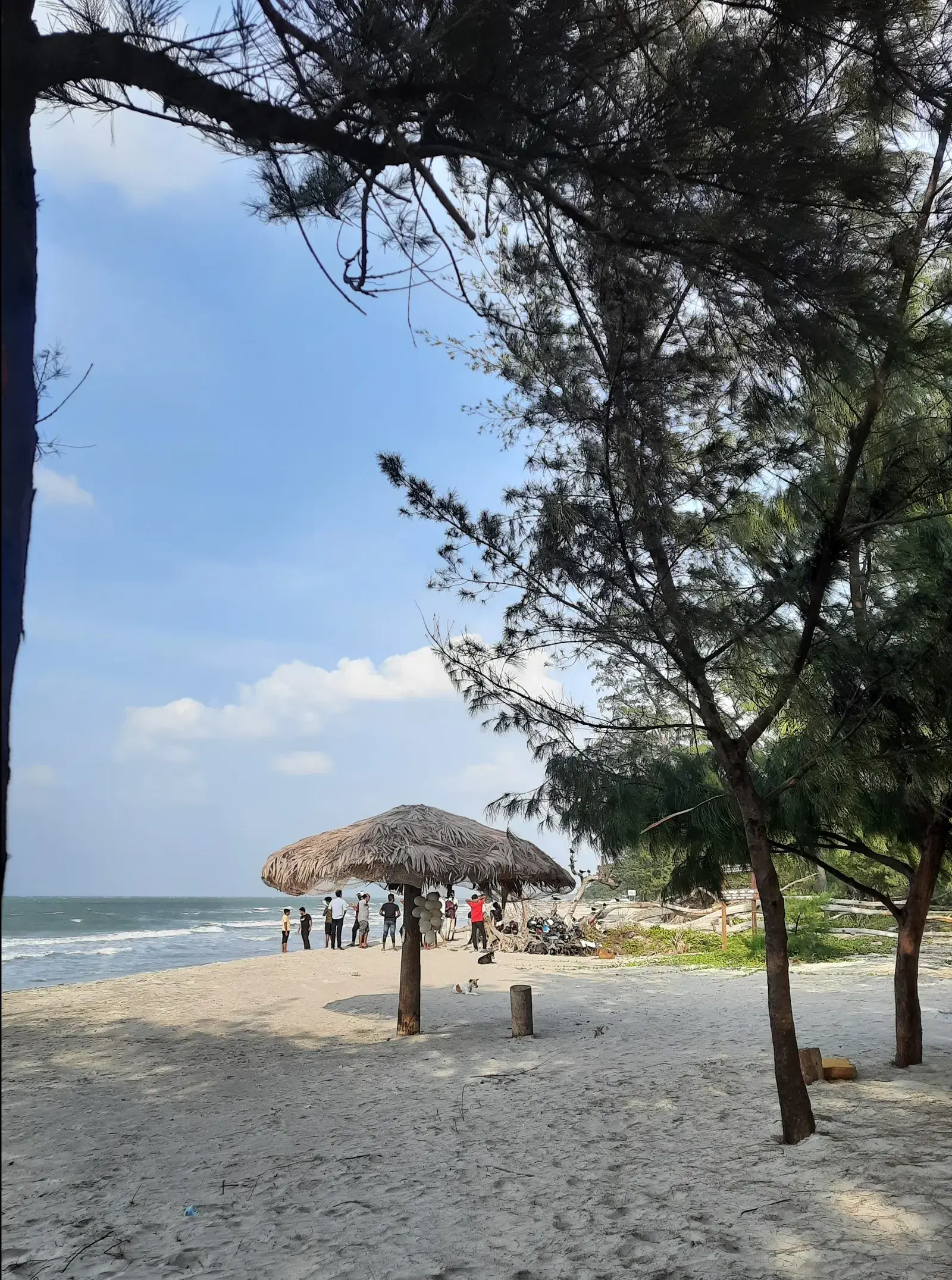 The shallow waters of Casuarina Beach in Jaffna