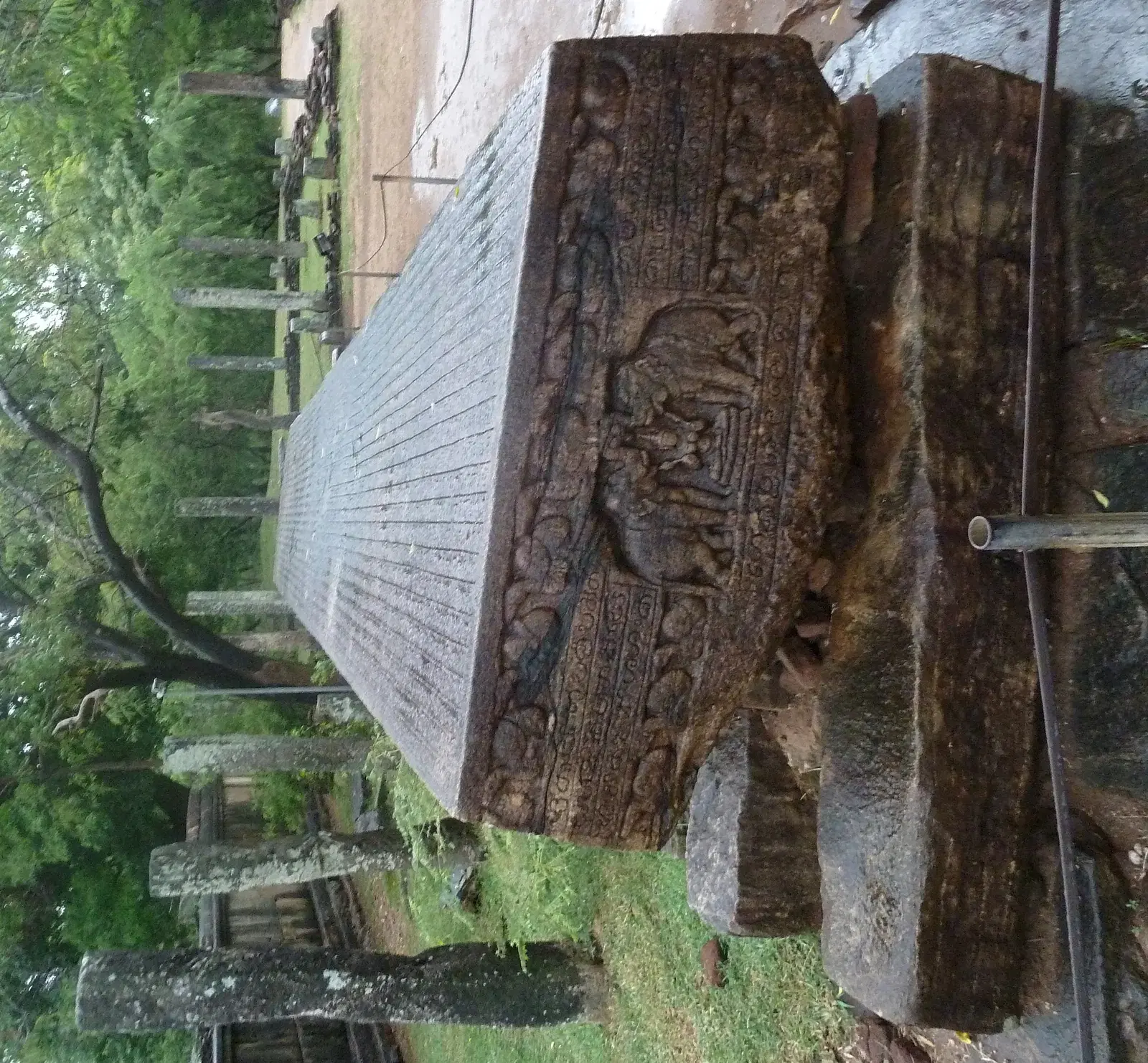 The Gal Potha, a large inscribed stone slab in Polonnaruwa