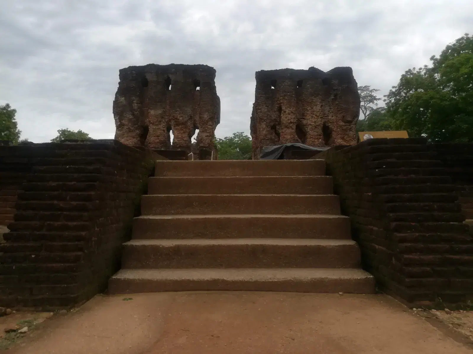 The ruins of the Royal Palace of King Parakramabahu I in Polonnaruwa