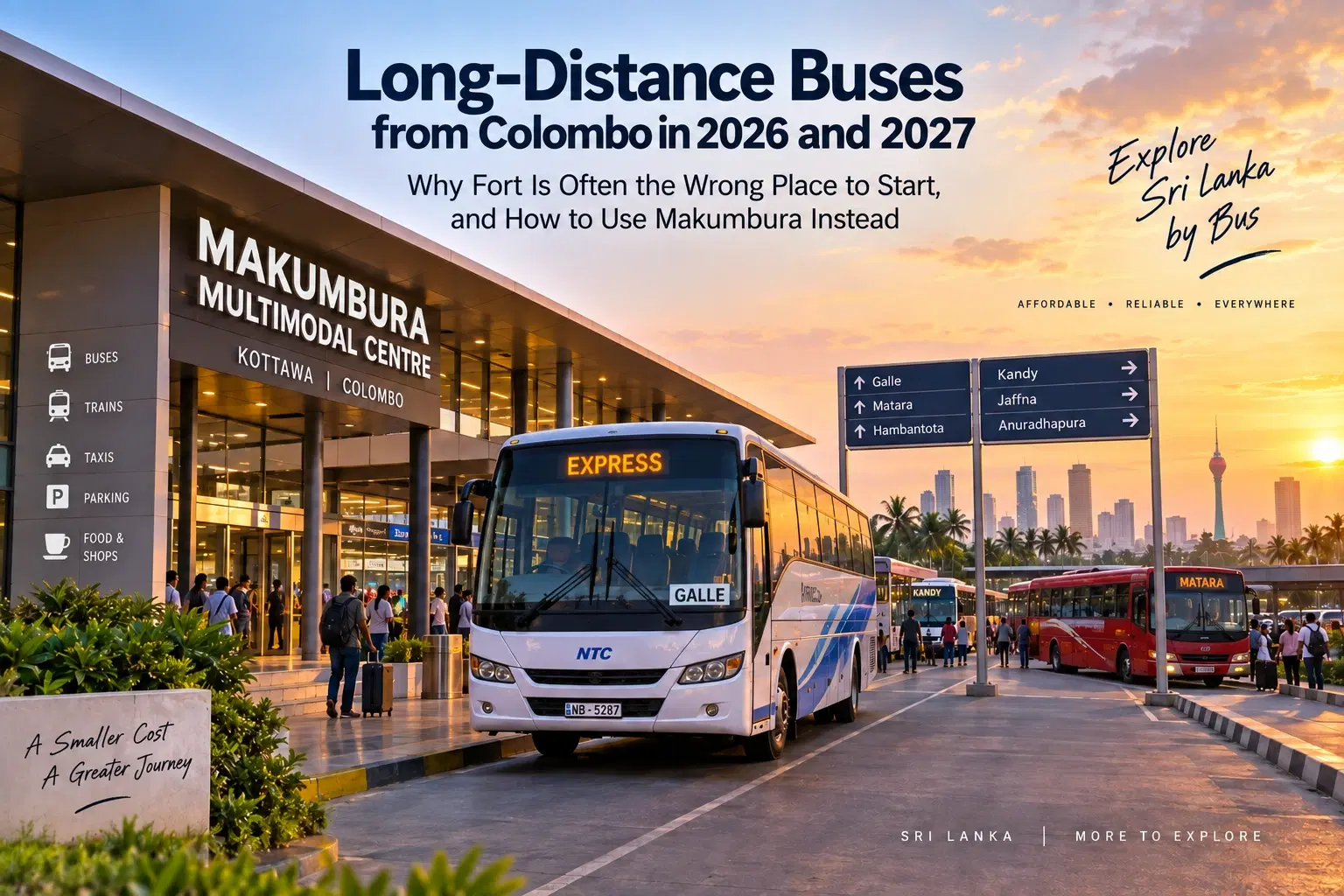 Long-Distance Buses from Colombo in 2026 and 2027: Why Fort Is Often the Wrong Place to Start, and How to Use Makumbura Instead