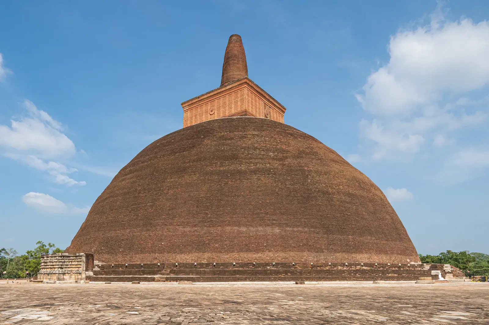 The Abhayagiri stupa and monastery complex in Anuradhapura