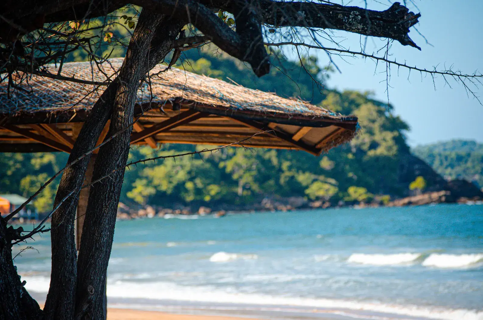 A scenic view of Arugam Bay's coastline