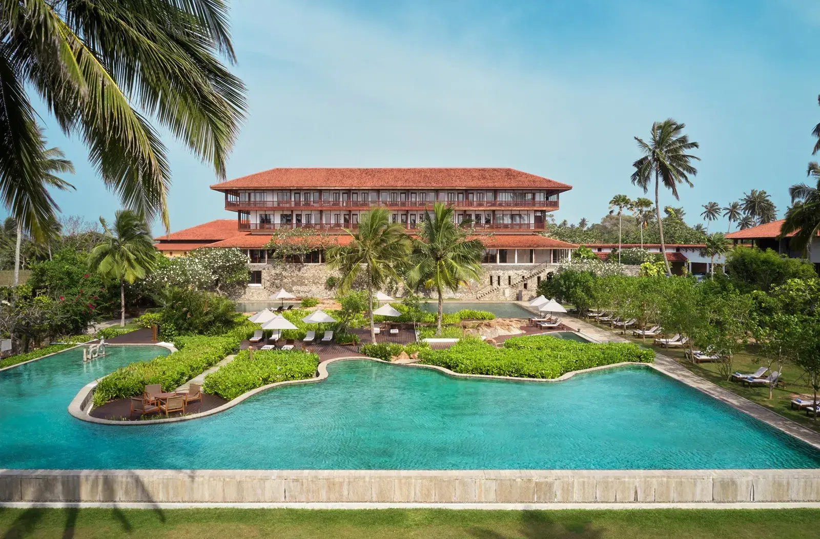 Cinnamon Bentota Beach, designed by architect Geoffrey Bawa in 1967
