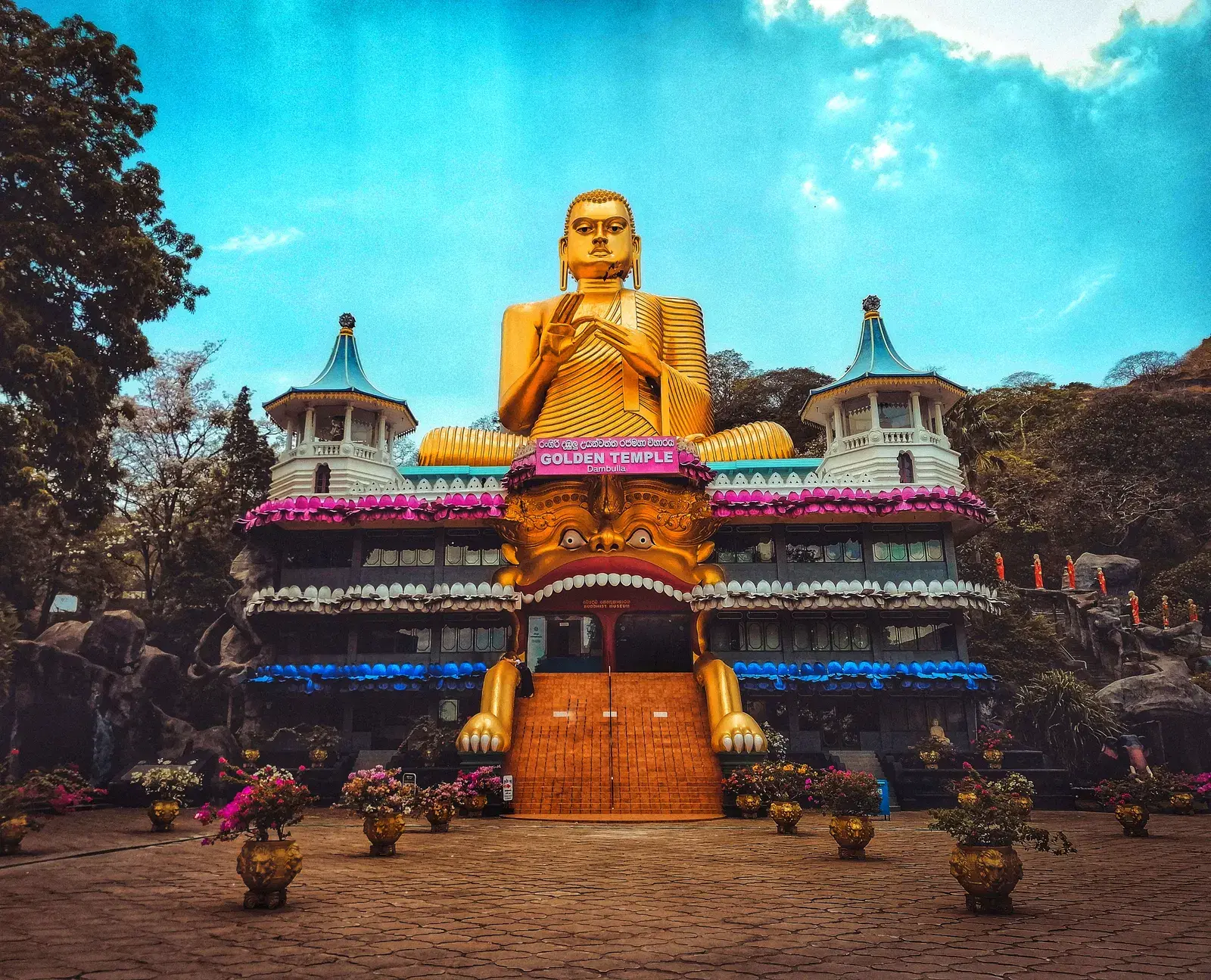 A general view of the Rangiri Dambulla Temple complex