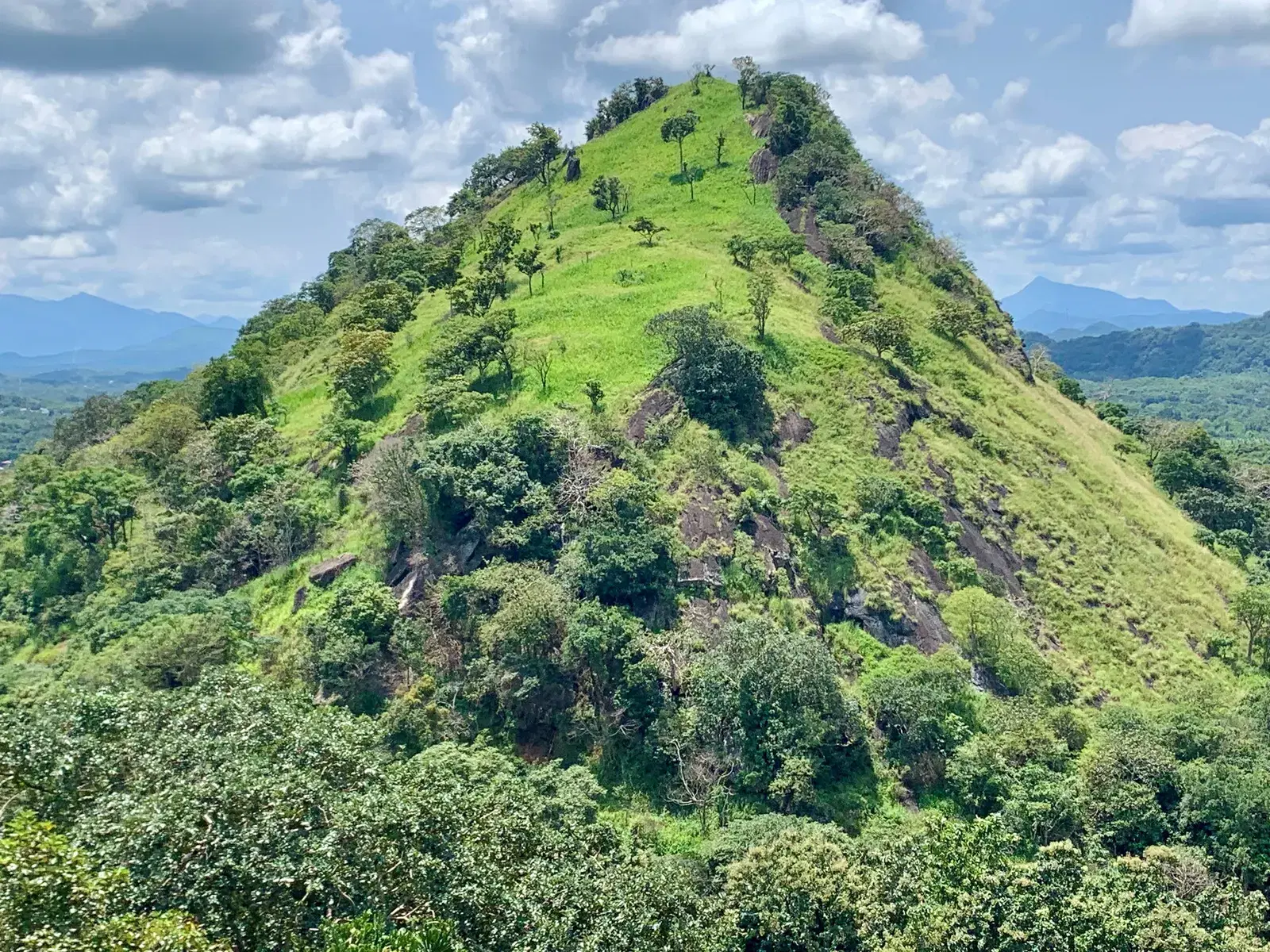 View over the surrounding plain from the Dambulla cave temple terrace