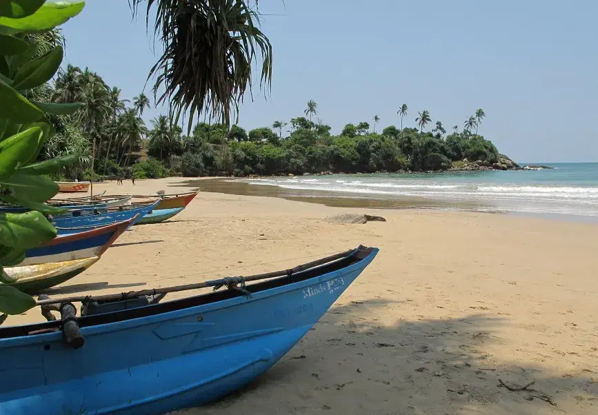 The fishing harbor at Dikwella