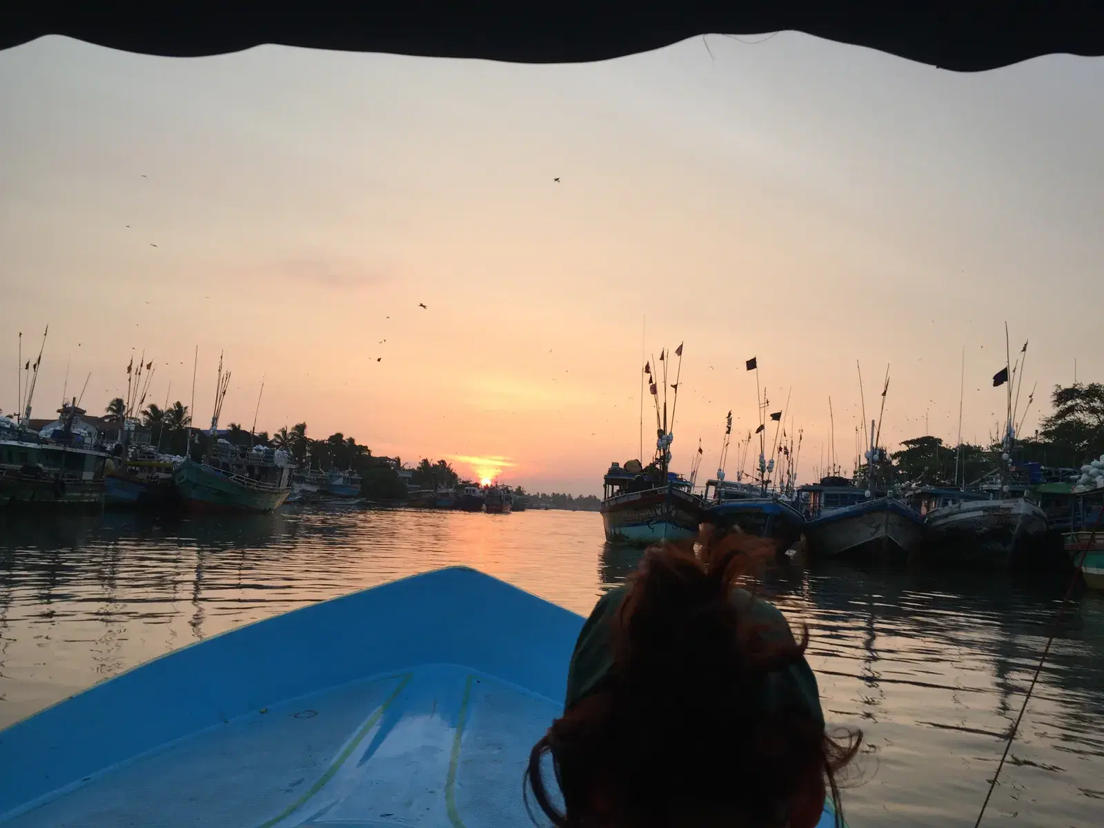 Sunset over Negombo Lagoon