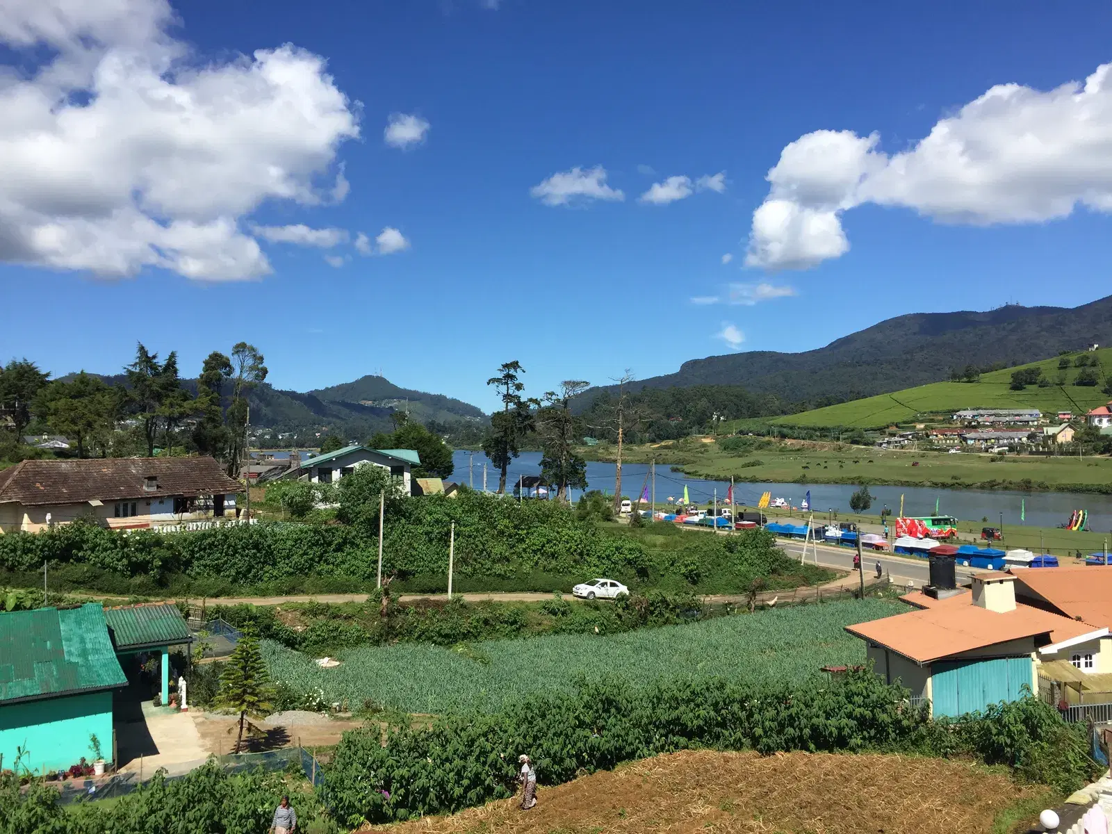 View over the town of Nuwara Eliya