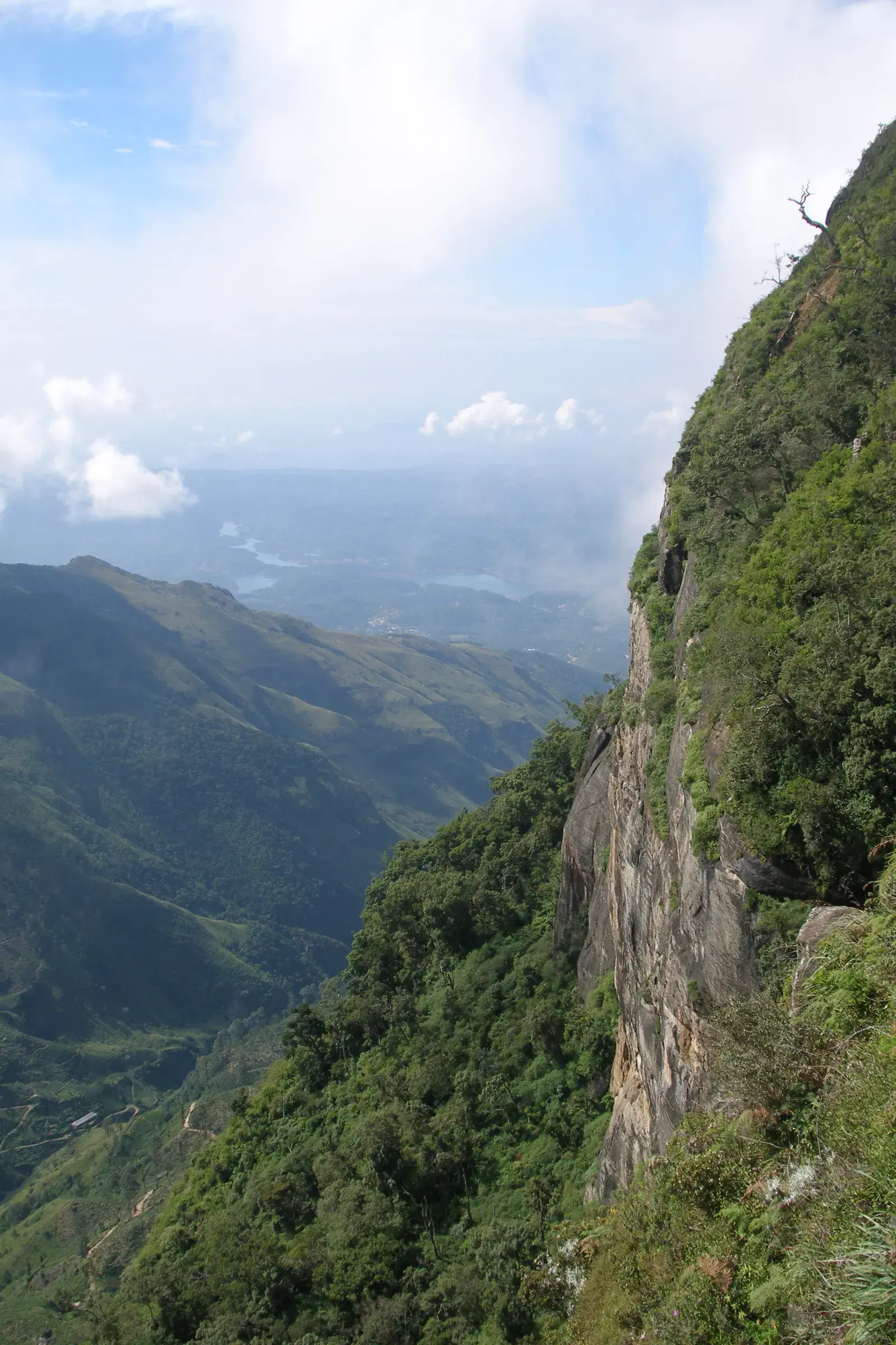 The view from World's End escarpment in Horton Plains National Park