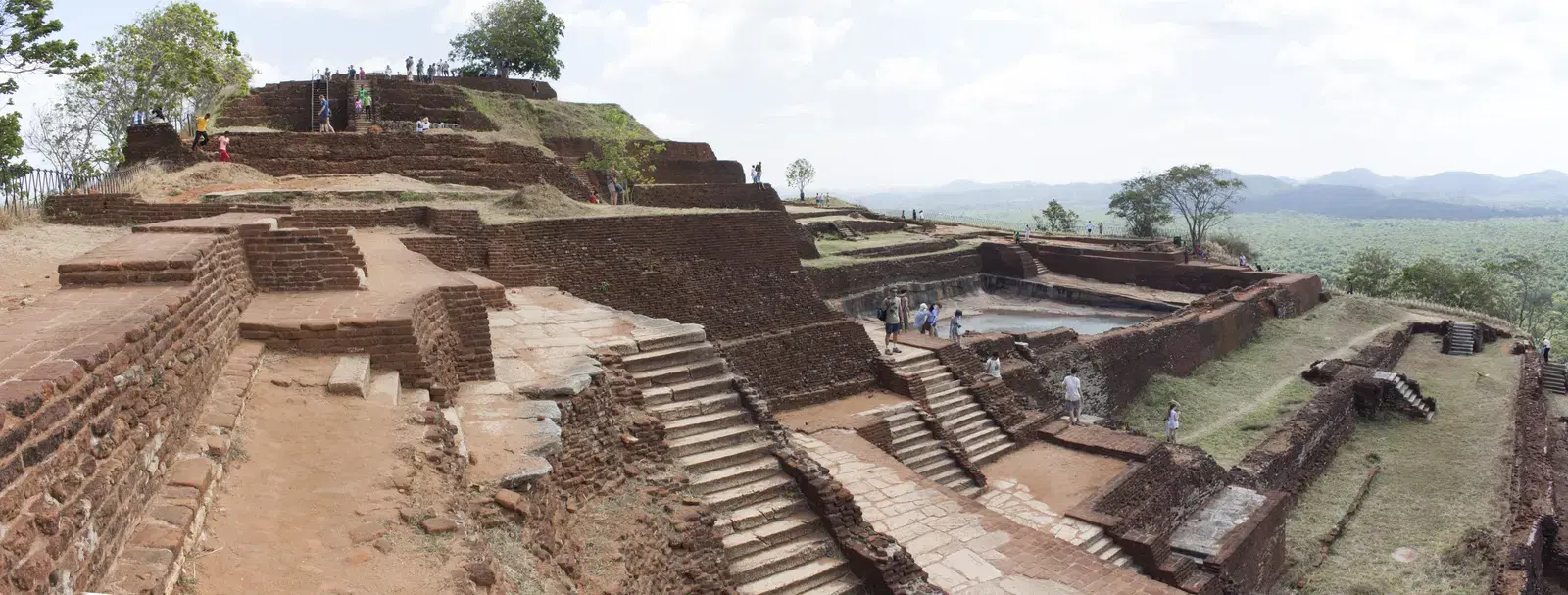 Panoramic view from the summit ruins of Sigiriya