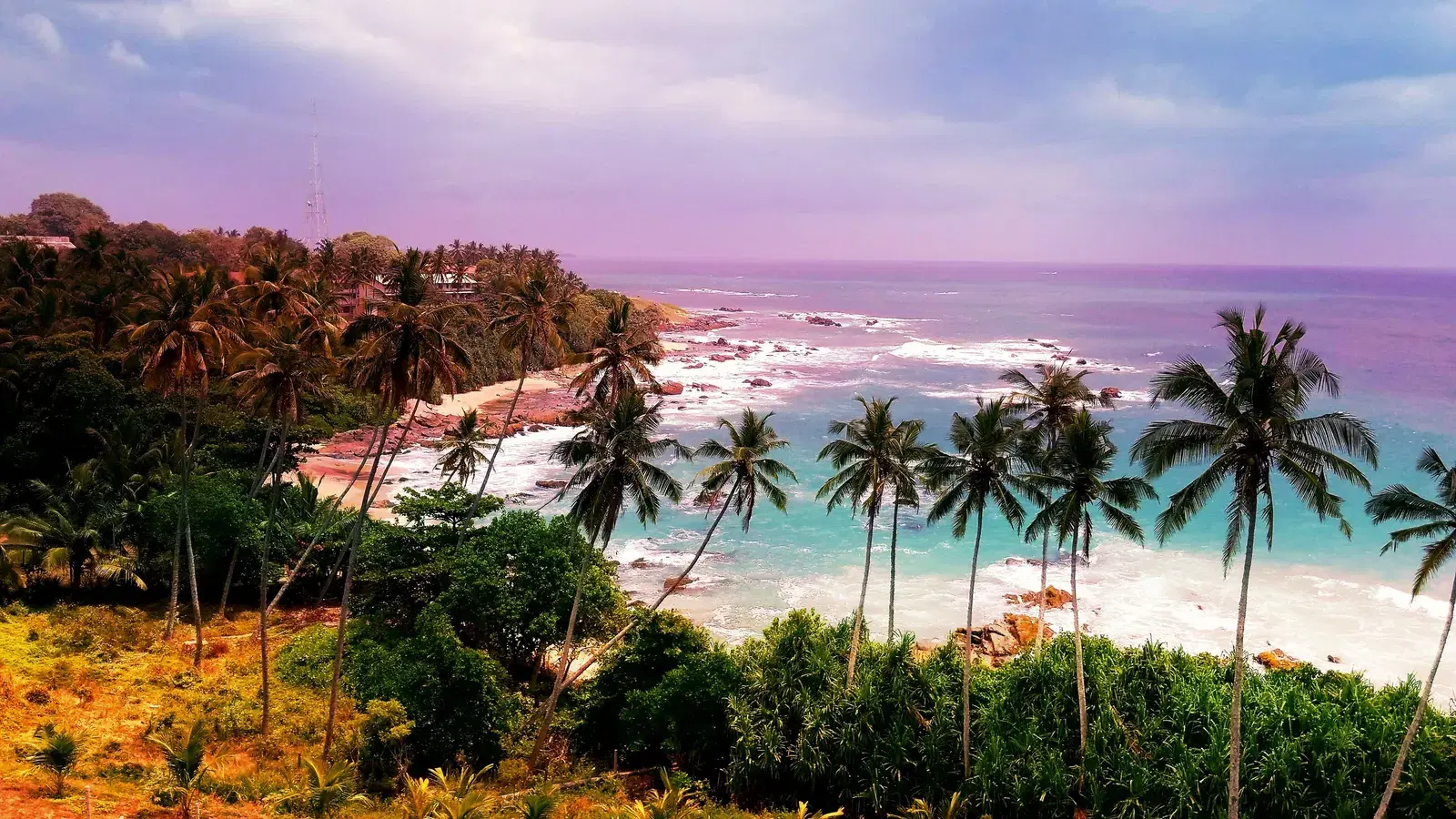 Evening light over Tangalle Beach