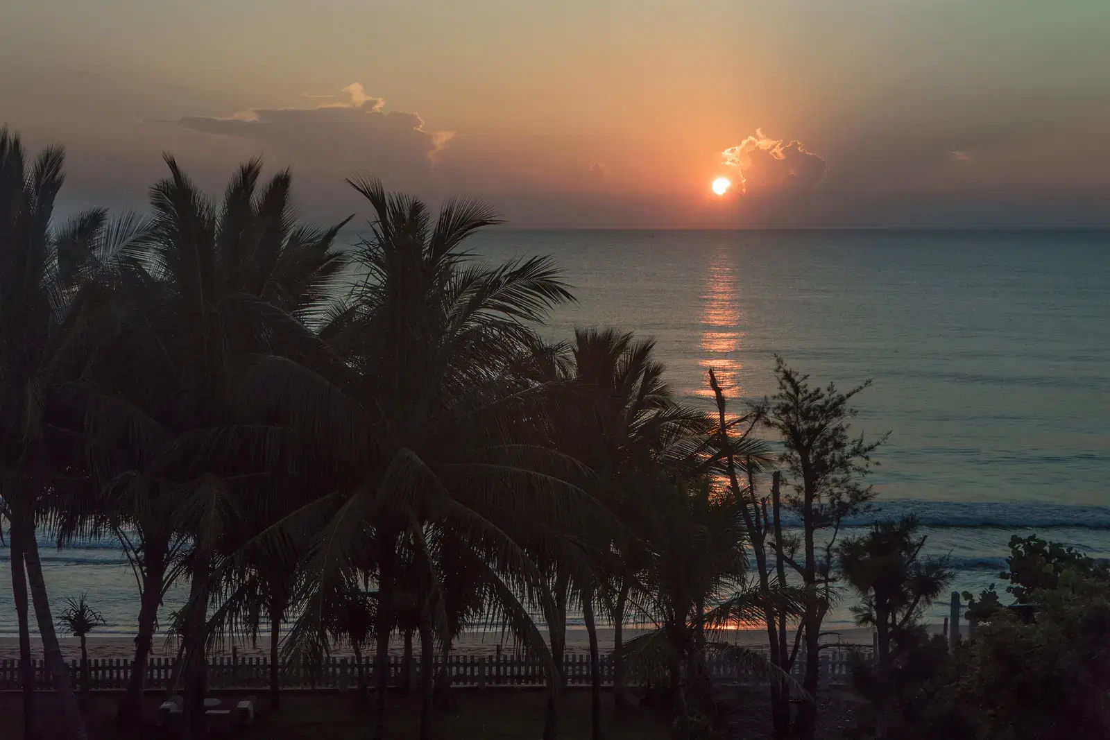 Sunrise over the beach at Nilaveli